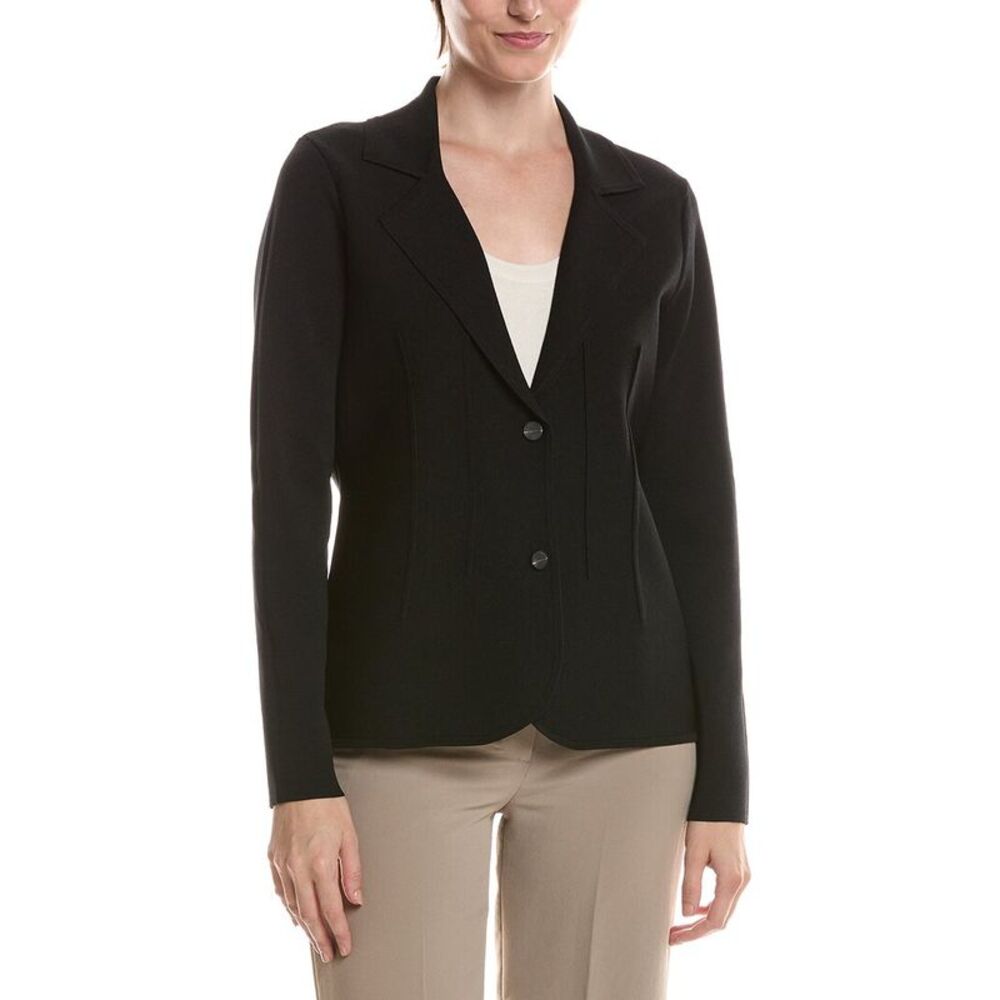 Anne Klein Womens  Fitted Sweater Blazer